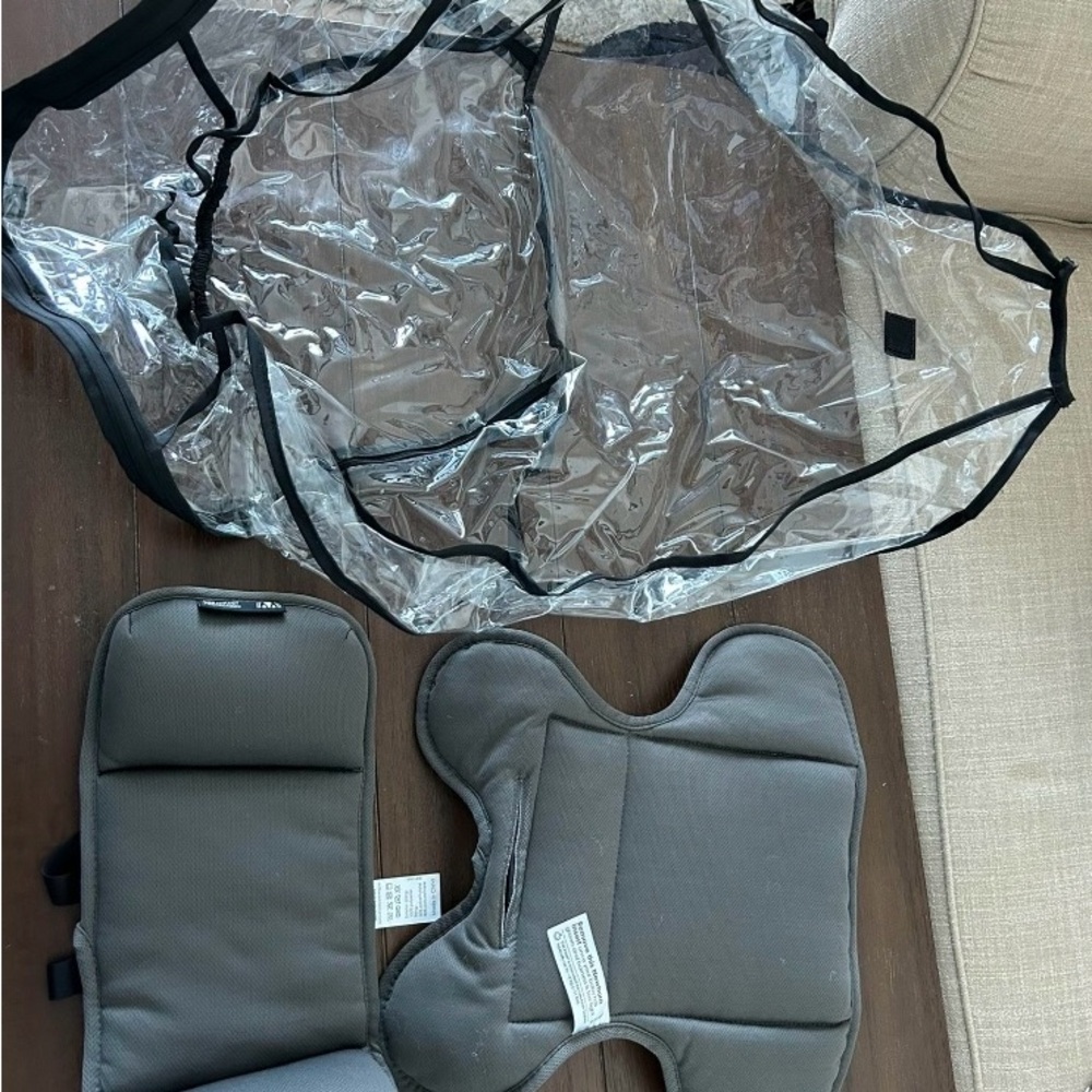 Clear and Gray Baby Stroller Accessories